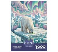 Polar Bear Jigsaw Puzzle Kids Age 12 Years Up 1000 Piece Stunning Creativity Wildlife Challenging Games Puzzle Educational 100% Recycled Cardboard 38x26cm/1000pcs