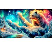 polar-bear Jigsaw Puzzles 1000 Piece Recycled Paper Impossible Hard Difficult Great Gift Idea for Adults 38x26cm/1000pcs