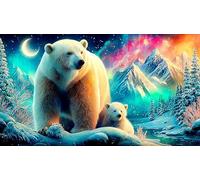 polar-bear Jigsaw Puzzles 1000 Piece Recycled Paper Impossible Hard Difficult Great Gift Idea for Adults 38x52cm/1000pcs