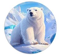 Polar Bear Jigsaw Puzzles Great Gift for Adults 1000 Piece Fun Challenging Home Decoration Brainteasing Wild Animal Jigsaw Puzzle for Adults 1000pcs (67.5x67.5cm)