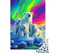 Polar Bear Jigsaw Puzzles Puzzle for Adults Kids. 1000 Pieces Whimsical Challenge Toy Educational Game Home Decoration for Adults& Kids Age 14 Years Up 1000pcs (75x50cm)