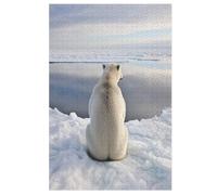 Polar Bear Jigsaw Wooden Puzzles for Adults 1000 Piece Puzzle Challenging Game Toys Birthday Gift for Adults Kids Boys Girls 78×53cm