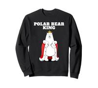 Polar Bear King | Boys Polar Bear Design | Mens Polar Bear Sweatshirt