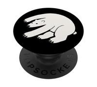Polar Bear Minimalist Simple Badge Animal PopSockets Adhesive PopGrip