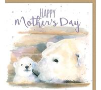 Polar Bear Mother and Cub Mother's Day Card