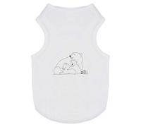 'Polar Bear Mother & Cubs' Pet Dog/Cat T-Shirt (PT00128304)