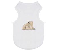 'Polar Bear Mother & Cubs' Pet Dog/Cat T-Shirt (PT00128308)