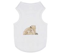 'Polar Bear Mother & Cubs' Pet Dog/Cat T-Shirt (PT00128311)