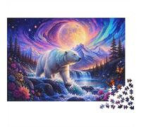 Polar Bear Mountain 1000 Pieces Mini Jigsaw Puzzle for Adults | 38x26cm Cardboard, Living Room Decor, Premium Craftsmanship, Birthday Gift, Mind Relaxation
