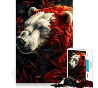Polar Bear My Funny Friend for Adults 1000 Piece Jigsaw Puzzle Mind Exercise Toy Family Joy Precision Cut Lovely Gift (38x26cm)
