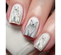 Polar Bear Nail Art Decal Sticker
