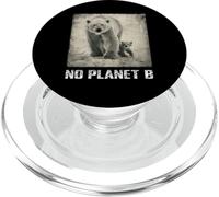 Polar bear, No Planet B, environmental protection, icebear PopSockets PopGrip for MagSafe