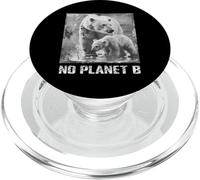 Polar bear, No Planet B, environmental protection, icebear PopSockets PopGrip for MagSafe