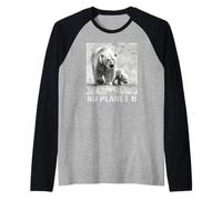 Polar Bear, No Planet B, Environmental Protection, icebear Raglan Baseball Tee