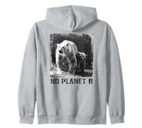 Polar bear, No Planet B, environmental protection, icebear Zip Hoodie