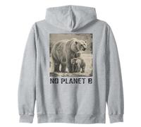 Polar bear, No Planet B, environmental protection, icebear Zip Hoodie