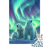 Polar Bear Paper Jigsaw Puzzles for Adults 1000 Piece Puzzles Rectangular Puzzle And Home Decor And Family Game 1000pcs (38x26cm)