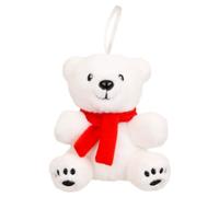 Polar Bear Plush Hanging Decor - The Puppet Company Seasonal Finger Puppet Decoration, Festive Winter Character & Interactive Toy