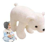 Polar Bear Plush Toy, Polar Bear Plush Animal, Polar Bear Plush Toys with LED Lights, Night Light Soft Doll Home Decor, Swelling Pillow for Girls