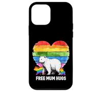 Polar Bear Pride Flag Love LGBT Proud Rainbow Free Mom Hugs Case for iPhone 12 mini