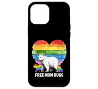 Polar Bear Pride Flag Love LGBT Proud Rainbow Free Mom Hugs Case for iPhone 12 Pro Max