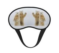 Polar Bear Print Adjustable Eye Cover for Sleeping, Comfortable, Pressure-Free and Breathable Sleeping Masks