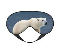 Polar Bear Print Comfortable Eye Mask Full Coverage Lightweight Men Women Outdoor Travel Relaxation