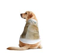 Polar Bear Print Dog Outfit Sleeveles, Funny Pet Dog Clothes Machine Washable Shirt Vest For Medium Large Dogs