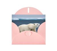 Polar Bear Print Greeting Cards With Envelopes,Holiday,Birthday,Wedding,And All Occasions
