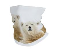 Polar Bear Print Neck Warmer Ultra-Soft, Stretchy Neck Gaiter Winter Neck Gaiter Warmer For Menand Women