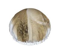Polar Bear Print Shower Essentials Bonnet For Women, Large Washable Elastic Band Bath Hair Wrap Shower Cap
