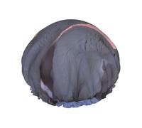 Polar Bear Print Shower Essentials Bonnet For Women, Large Washable Elastic Band Bath Hair Wrap Shower Cap