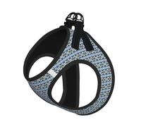 Polar Bear Print Step in Dog Harness and Leash Set,Adjustable Reflective Harness for Small Dogs Cats
