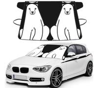 polar bear Printed Car Windshield Snow Cover, Waterproof Windshield Cover for Ice, Snow & Sun, Fits Most Cars & SUVs - 69x42.5''