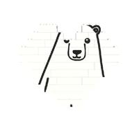 polar bear Printed Jigsaw Puzzle 10.8x12.8 CM, Heart-Shaped Puzzle Challenging Game for Adults, Fun Decorative Wall Decor