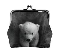 Polar Bear Printing Lightweight Coin Purse, Minimalist Wallet for Coffee Runs and Local Outings