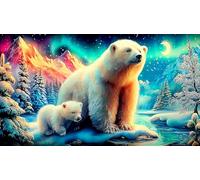 polar-bear Recycled Paper Jigsaw Puzzle 1000 Pieces Great Gift Idea Educational Games for The Whole for Women, Gifts for Men 38x52cm/1000pcs