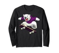 Polar Bear Skater Long Sleeve T-Shirt