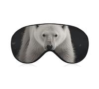 Polar Bear Sleeping Mask, Light Blocking Eye Mask, Comfortable and Soft, Eye Cover with Elastic Band, Suitable for Men and Women, Suitable for Travel/Sleeping
