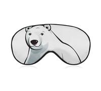 Polar Bear Sleeping Mask, Light Blocking Eye Mask, Comfortable and Soft, Eye Cover with Elastic Band, Suitable for Men and Women, Suitable for Travel/Sleeping