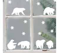 Polar Bear & Snowflake Wall Stickers