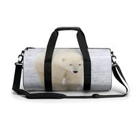 Polar Bear Sport Duffel Bag Gym Bag Weekend Overnight Bag for Travel Camping Hiking Beach 45x23x23cm