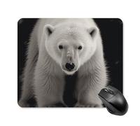 Polar Bear Square Mouse Pad Portable Computer Mousepad with Non-Slip Rubber Base 25 * 30cm Ultra-Thin Gaming Mouse Mat for Computer Laptop Office Desk Accessories