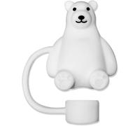 Polar Bear Straw Cap Straw Cover for Stanley Cup, 10mm Silicone Straw Covers Cap for Stanley Cup Accessories, Cute Straw Topper for Tumblers, Straw Cap Stopper for Reusable Straws Tip Lids