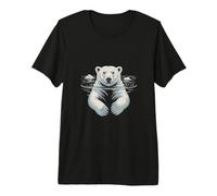 Polar Bear Swimming Ocean Scene Premium T-Shirt