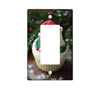 Polar Bear Switch Cover for Christmas Light Switch Red Santa Hat Holiday Decoration Winter Theme Wall Decor for Home Standard Size Rocker
