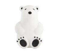 Polar Bear Toothbrush Holder,Cartoon Bear Toothbrush Holder,Suction Cup Toothbrush Rack,Wall Mounted Storage Rack for Bathroom(Pure White)