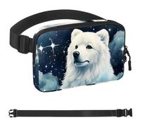 Polar Bear under Starry Sky and White Clouds-1634 Belt Bag for Men and Women Fanny Pack,Belt Bag with Adjustable Strap,Fashion Crossbody Everywhere Belt Bag for Travel Outdoors Running Hiking,