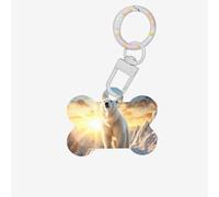 Polar Bear Under The Sunshine Personalized Pet Tags-Quality Acrylic Dog Tags, Custom ID Tags for Pets, Stylish and Durable