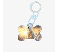Polar Bear Under The Sunshine Personalized Pet Tags-Quality Acrylic Dog Tags, Custom ID Tags for Pets, Stylish and Durable